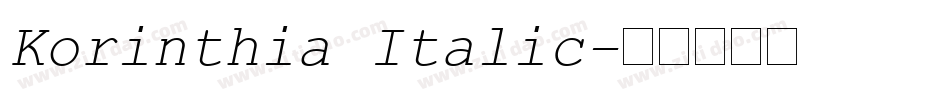 Korinthia Italic字体转换